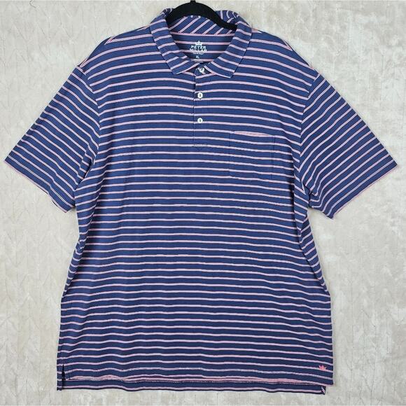 Peter Millar Seaside Wash Polo Mens XL Striped Outdoor Golf Preppy Classic AUB - Picture 1 of 7